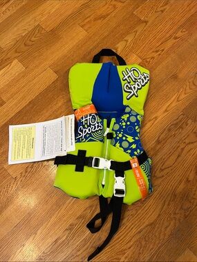 Infant Life Jacket - Lime Green & Blue